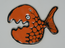 Load image into Gallery viewer, Orange Ugly Fish trinket
