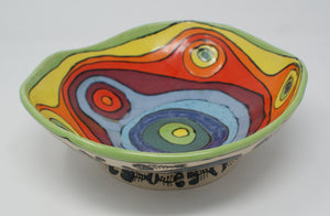 Ugly Cats large-medium serving bowl