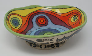 Ugly Cats large-medium serving bowl