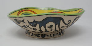 Ugly Cats large-medium serving bowl