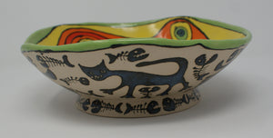 Ugly Cats large-medium serving bowl