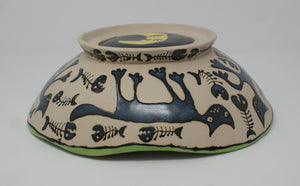 Ugly Cats large-medium serving bowl