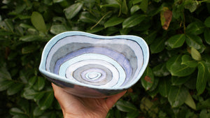 Medium gorgeous blues bowl