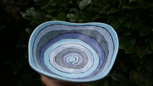 Medium gorgeous blues bowl