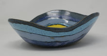 Load image into Gallery viewer, Awesome blue bowl with yellow fish
