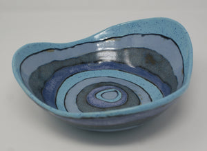 Medium gorgeous blues bowl