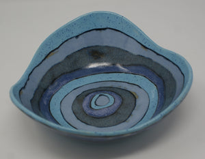 Medium gorgeous blues bowl