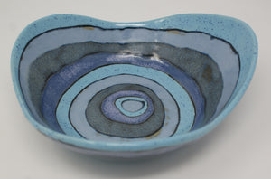 Medium gorgeous blues bowl