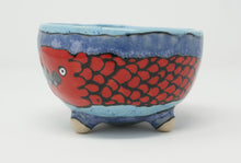 Load image into Gallery viewer, Cute red eel small round bowl
