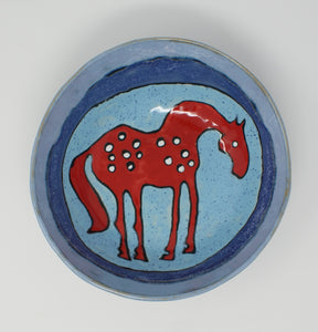 Sweet Red Horse bowl medium