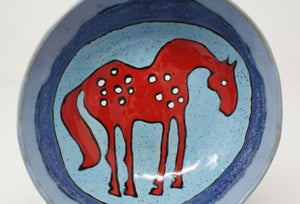 Sweet Red Horse bowl medium