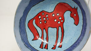 Sweet Red Horse bowl medium