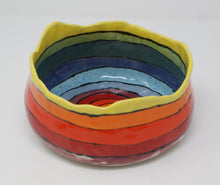 Load image into Gallery viewer, Pinched colourful bowl
