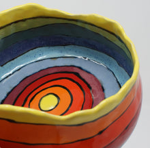 Load image into Gallery viewer, Pinched colourful bowl
