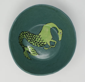 Small seahorse bowl