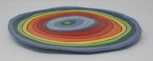 Medium/ large madly colourful plate