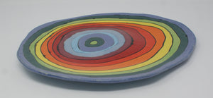 Medium/ large madly colourful plate