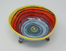 Load image into Gallery viewer, Colourful madness tripod bowl
