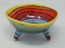 Load image into Gallery viewer, Colourful madness tripod bowl

