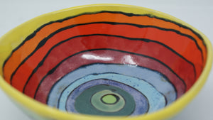 Colourful madness tripod bowl