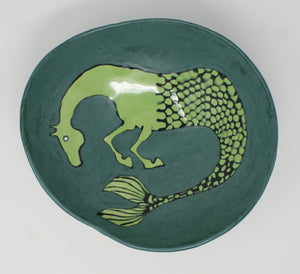 Bucephalus - medium serving seahorse bowl