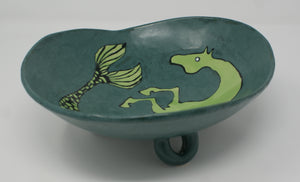 Bucephalus - medium serving seahorse bowl