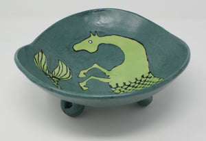 Bucephalus - medium serving seahorse bowl