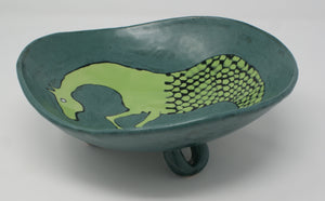 Bucephalus - medium serving seahorse bowl