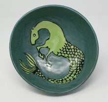 Load image into Gallery viewer, Kasztanka - gorgeous medium seahorse tripod bowl
