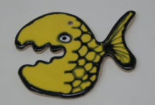 Load image into Gallery viewer, Yellow Ugly Fish trinket
