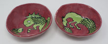 Load image into Gallery viewer, Reversed Seahorse and Seahorse set of two bowls
