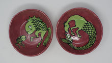 Load image into Gallery viewer, Reversed Seahorse and Seahorse set of two bowls
