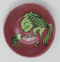 Load image into Gallery viewer, Reversed Seahorse and Seahorse set of two bowls
