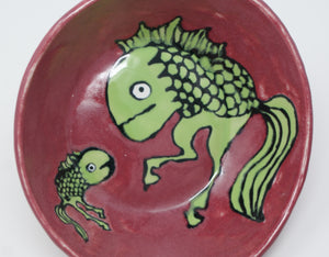Reversed Seahorse and Seahorse set of two bowls