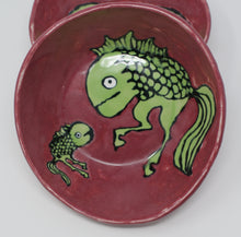 Load image into Gallery viewer, Reversed Seahorse and Seahorse set of two bowls
