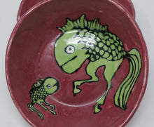 Load image into Gallery viewer, Reversed Seahorse and Seahorse set of two bowls
