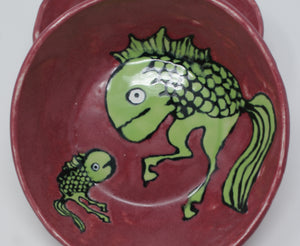 Reversed Seahorse and Seahorse set of two bowls