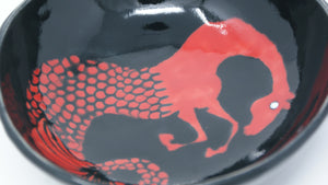 Lady in red (seahorse bowl)