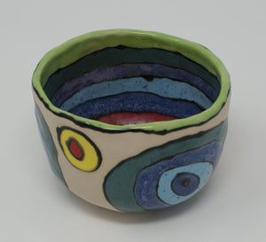 Small cute pinched rainbow bowl (rainbowl)