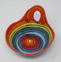 Load image into Gallery viewer, Sweetest colourful bowl with funky handle
