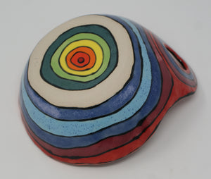 Sweetest colourful bowl with funky handle