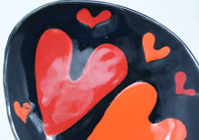 Załaduj obraz do przeglądarki galerii, Red hearted small bowl/plate
