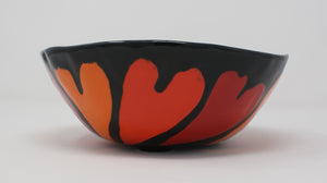 Burning hearts beautiful serving bowl