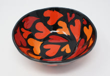 Load image into Gallery viewer, Burning hearts beautiful serving bowl
