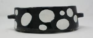 Polka dot serving bowl