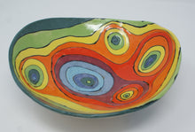Load image into Gallery viewer, Medium-large colorful bowl

