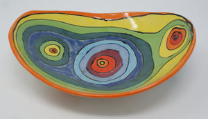 Medium colorful serving bowl