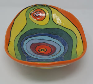Medium colorful serving bowl