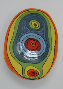 Medium colorful serving bowl