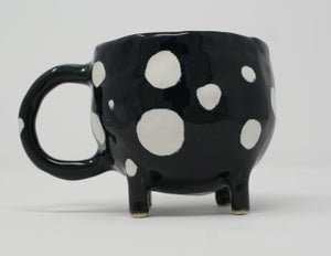 Polka dot cute bowl with handle